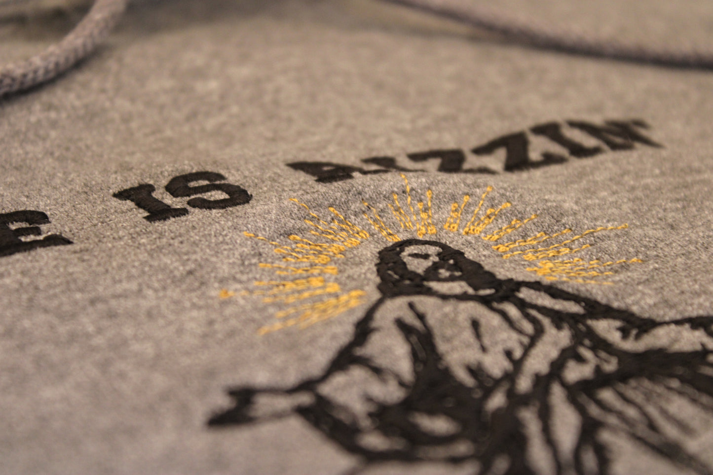 He is Rizzin' Embroidered Sweater