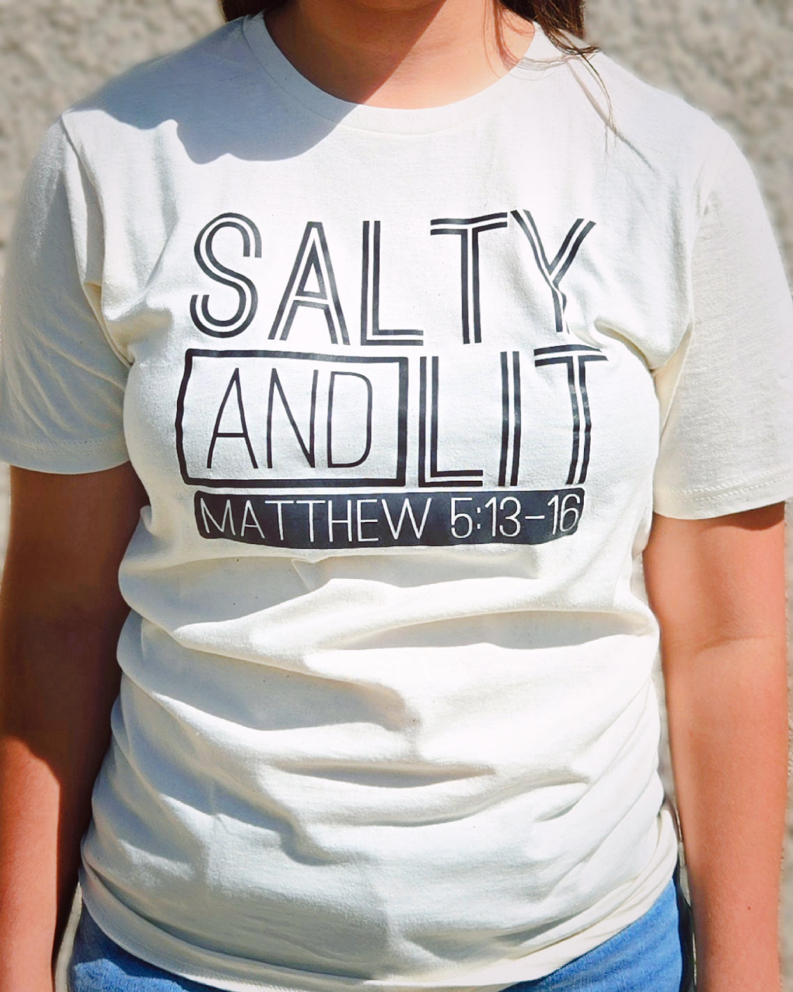 Salty & Lit screen print short sleeve tee